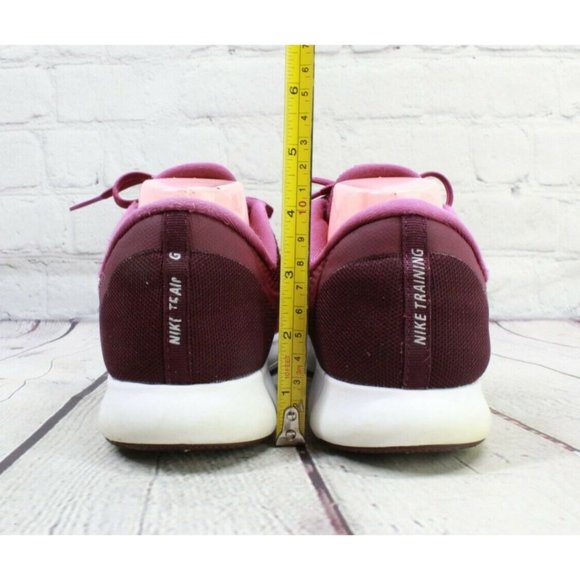 Nike Flex Trainer 7 Burgundy Mesh Low Top Lace-up Running Shoes Size 10 - Picture 7 of 9